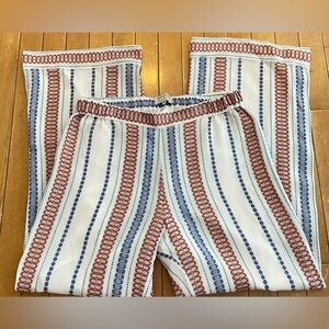 Zeus Dione striped silk pants